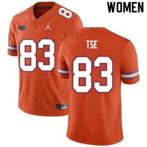 Women's Florida Gators #83 Joshua Tse NCAA Nike Orange Authentic Stitched College Football Jersey KKS4462EW